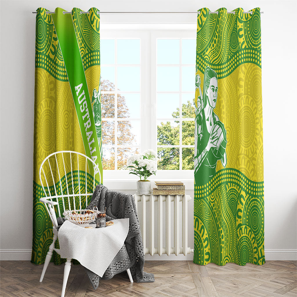 Australian Diamonds Netball Window Curtain Indigenous Aboriginal Art Style Dot Pattern Graphics