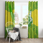 Australian Diamonds Netball Window Curtain Indigenous Aboriginal Art Style Dot Pattern Graphics