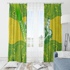 Australian Diamonds Netball Window Curtain Indigenous Aboriginal Art Style Dot Pattern Graphics