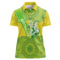 Australian Diamonds Netball Women Polo Shirt Indigenous Aboriginal Art Style Dot Pattern Graphics