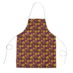 Brisbane Broncos Mascot Apron Tropical Hibiscus Floral Seamless Rugby Mascot