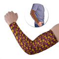 Brisbane Broncos Mascot Arm Sleeves Tropical Hibiscus Floral Seamless Rugby Mascot