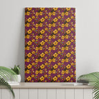Brisbane Broncos Mascot Canvas Wall Art Tropical Hibiscus Floral Seamless Rugby Mascot