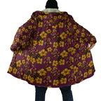 Brisbane Broncos Mascot Cloak Tropical Hibiscus Floral Seamless Rugby Mascot