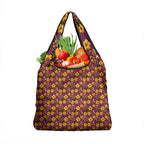 Brisbane Broncos Mascot Grocery Bag Tropical Hibiscus Floral Seamless Rugby Mascot