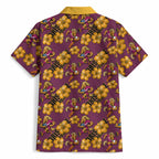 Brisbane Broncos Mascot Hawaiian Shirt Tropical Hibiscus Floral Seamless Rugby Mascot