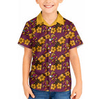 Brisbane Broncos Mascot Hawaiian Shirt Tropical Hibiscus Floral Seamless Rugby Mascot