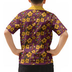 Brisbane Broncos Mascot Hawaiian Shirt Tropical Hibiscus Floral Seamless Rugby Mascot