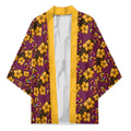 Brisbane Broncos Mascot Kimono Tropical Hibiscus Floral Seamless Rugby Mascot
