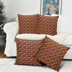 Brisbane Broncos Mascot Pillow Cover Tropical Hibiscus Floral Seamless Rugby Mascot