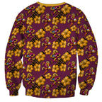 Brisbane Broncos Mascot Sweatshirt Tropical Hibiscus Floral Seamless Rugby Mascot