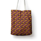 Brisbane Broncos Mascot Tote Bag Tropical Hibiscus Floral Seamless Rugby Mascot