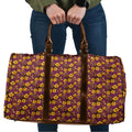 Brisbane Broncos Mascot Travel Bag Tropical Hibiscus Floral Seamless Rugby Mascot