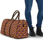 Brisbane Broncos Mascot Travel Bag Tropical Hibiscus Floral Seamless Rugby Mascot