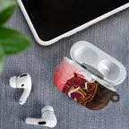 Personalized Brisbane Broncos vs Dolphins AirPods Case Rivalry Dynamic Sports Rugby Mascot Graphic Art