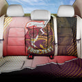 Personalized Brisbane Broncos vs Dolphins Back Car Seat Cover Rivalry Dynamic Sports Rugby Mascot Graphic Art