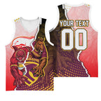 Personalized Brisbane Broncos vs Dolphins Basketball Jersey Rivalry Dynamic Sports Rugby Mascot Graphic Art
