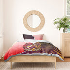 Personalized Brisbane Broncos vs Dolphins Bedding Set Rivalry Dynamic Sports Rugby Mascot Graphic Art