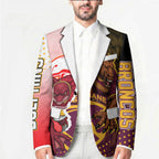 Personalized Brisbane Broncos vs Dolphins Blazer Rivalry Dynamic Sports Rugby Mascot Graphic Art