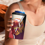 Personalized Brisbane Broncos vs Dolphins 4 in 1 Can Cooler Tumbler Rivalry Dynamic Sports Rugby Mascot Graphic Art