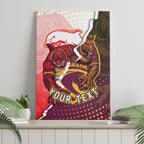 Personalized Brisbane Broncos vs Dolphins Canvas Wall Art Rivalry Dynamic Sports Rugby Mascot Graphic Art