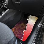 Personalized Brisbane Broncos vs Dolphins Car Mats Rivalry Dynamic Sports Rugby Mascot Graphic Art