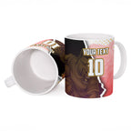 Personalized Brisbane Broncos vs Dolphins Ceramic Mug Rivalry Dynamic Sports Rugby Mascot Graphic Art