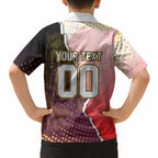 Personalized Brisbane Broncos vs Dolphins Hawaiian Shirt Rivalry Dynamic Sports Rugby Mascot Graphic Art