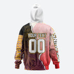 Personalized Brisbane Broncos vs Dolphins Hoodie Rivalry Dynamic Sports Rugby Mascot Graphic Art