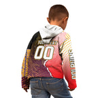 Personalized Brisbane Broncos vs Dolphins Kid Hoodie Rivalry Dynamic Sports Rugby Mascot Graphic Art