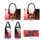 Personalized Brisbane Broncos vs Dolphins Leather Bag Rivalry Dynamic Sports Rugby Mascot Graphic Art