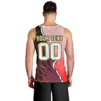 Personalized Brisbane Broncos vs Dolphins Men Tank Top Rivalry Dynamic Sports Rugby Mascot Graphic Art