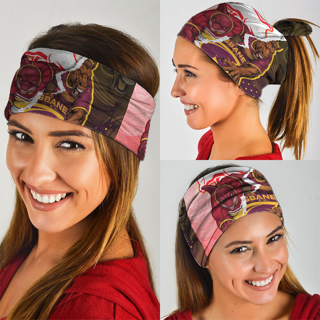 Personalized Brisbane Broncos vs Dolphins Neck Gaiter Rivalry Dynamic Sports Rugby Mascot Graphic Art