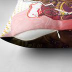 Personalized Brisbane Broncos vs Dolphins Pillow Cover Rivalry Dynamic Sports Rugby Mascot Graphic Art