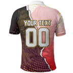 Personalized Brisbane Broncos vs Dolphins Polo Shirt Rivalry Dynamic Sports Rugby Mascot Graphic Art