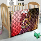 Personalized Brisbane Broncos vs Dolphins Quilt Rivalry Dynamic Sports Rugby Mascot Graphic Art