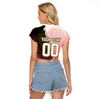 Personalized Brisbane Broncos vs Dolphins Raglan Cropped T Shirt Rivalry Dynamic Sports Rugby Mascot Graphic Art