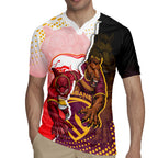Personalized Brisbane Broncos vs Dolphins Rugby Jersey Rivalry Dynamic Sports Rugby Mascot Graphic Art
