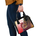Personalized Brisbane Broncos vs Dolphins Shoulder Handbag Rivalry Dynamic Sports Rugby Mascot Graphic Art