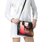 Personalized Brisbane Broncos vs Dolphins Shoulder Handbag Rivalry Dynamic Sports Rugby Mascot Graphic Art