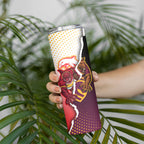 Personalized Brisbane Broncos vs Dolphins Skinny Tumbler Rivalry Dynamic Sports Rugby Mascot Graphic Art
