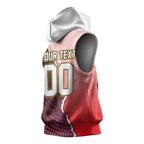 Personalized Brisbane Broncos vs Dolphins Sleeveless Hoodie Rivalry Dynamic Sports Rugby Mascot Graphic Art