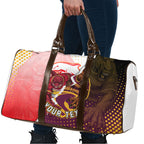 Personalized Brisbane Broncos vs Dolphins Travel Bag Rivalry Dynamic Sports Rugby Mascot Graphic Art