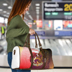 Personalized Brisbane Broncos vs Dolphins Travel Bag Rivalry Dynamic Sports Rugby Mascot Graphic Art