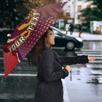 Personalized Brisbane Broncos vs Dolphins Umbrella Rivalry Dynamic Sports Rugby Mascot Graphic Art