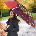 Personalized Brisbane Broncos vs Dolphins Umbrella Rivalry Dynamic Sports Rugby Mascot Graphic Art