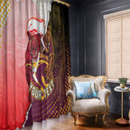 Personalized Brisbane Broncos vs Dolphins Window Curtain Rivalry Dynamic Sports Rugby Mascot Graphic Art