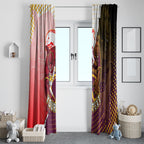 Personalized Brisbane Broncos vs Dolphins Window Curtain Rivalry Dynamic Sports Rugby Mascot Graphic Art