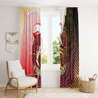 Personalized Brisbane Broncos vs Dolphins Window Curtain Rivalry Dynamic Sports Rugby Mascot Graphic Art