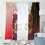 Personalized Brisbane Broncos vs Dolphins Window Curtain Rivalry Dynamic Sports Rugby Mascot Graphic Art